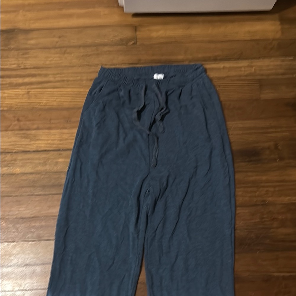 Garage Blue Sweatpants with Elastic Waistband and Relaxed Fit